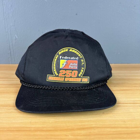 Auto Parts 250 Nashville Speedway Four Seasons Cap Hat One Size Black Federated - Picture 1 of 7